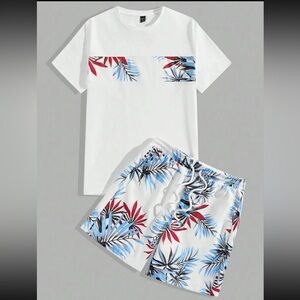 Men two piece short set size XL